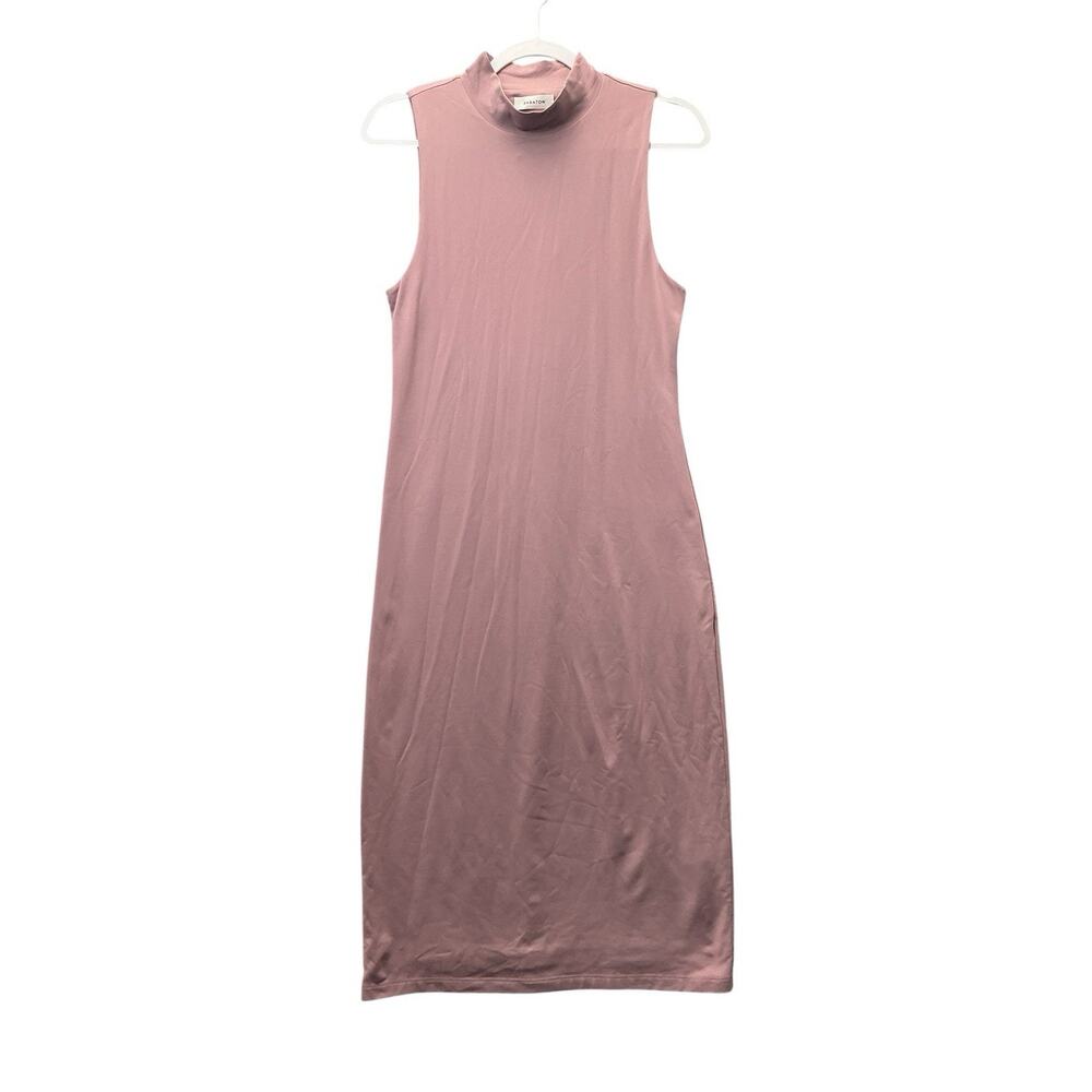 Babaton Dress Womens Knit Bodycon Midi Size Large Mauve